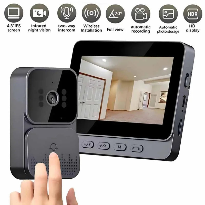 Smart WiFi Video Intercom Doorbell 4.3" HD | דלתון אינטרקום חכם 4.3" HD