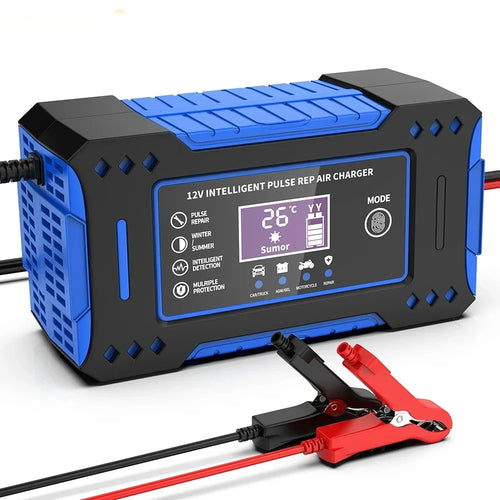 12V 6A Intelligent Car Motorcycle Battery Charger