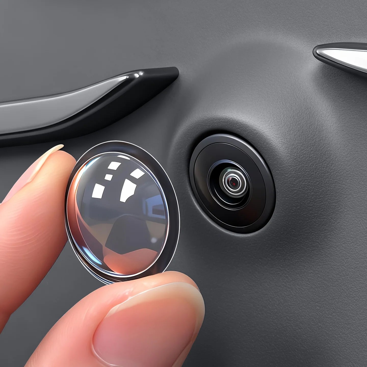 Car Camera Lens Protective Cover – 2/4PCS 360° Rear View Camera Scratch Guard HD Protection
