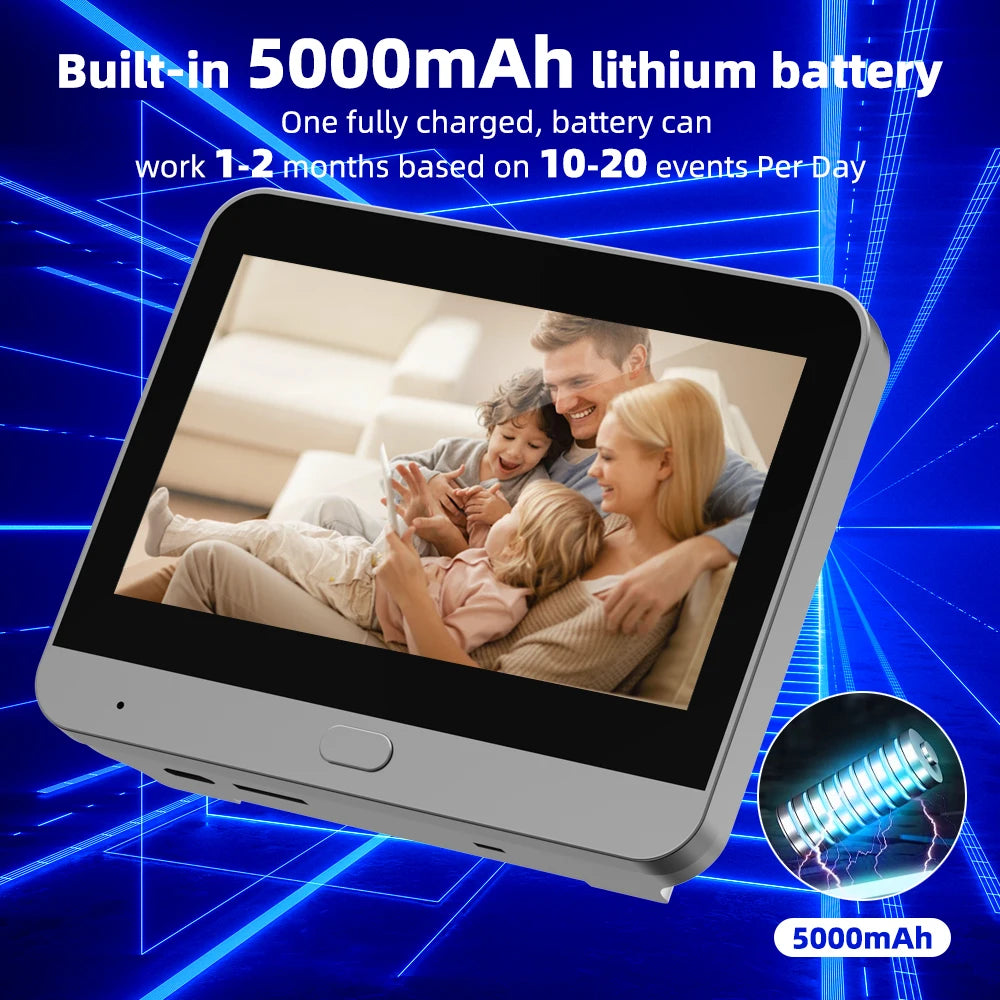 Smart WiFi Peephole Door Camera 3MP 140° | צופייה חכמה לדלת 3MP WiFi