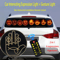 LED Middle Finger Gesture Car Light – Remote Control Funny Road Rage Expression Palm Light