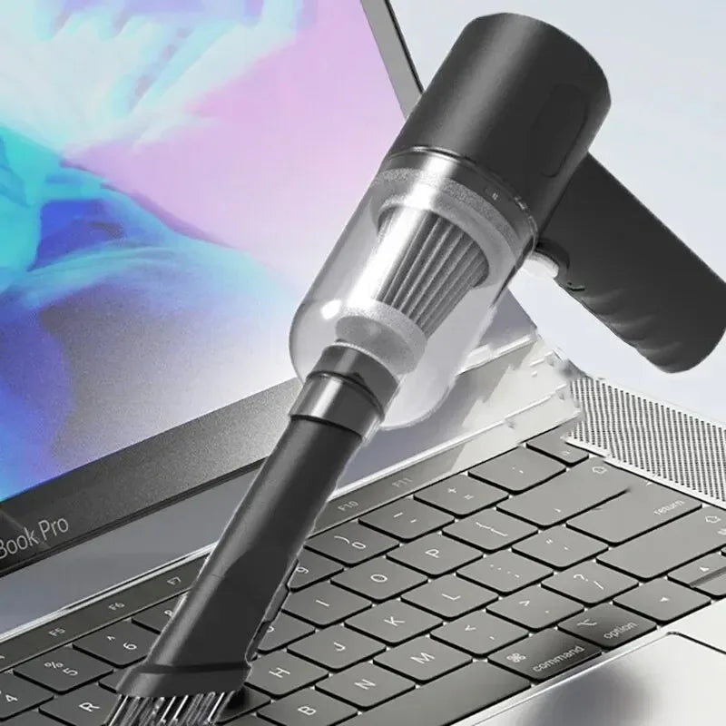 9000Pa Wireless Car Vacuum Cleaner – Portable Wet & Dry USB Rechargeable Cleaner