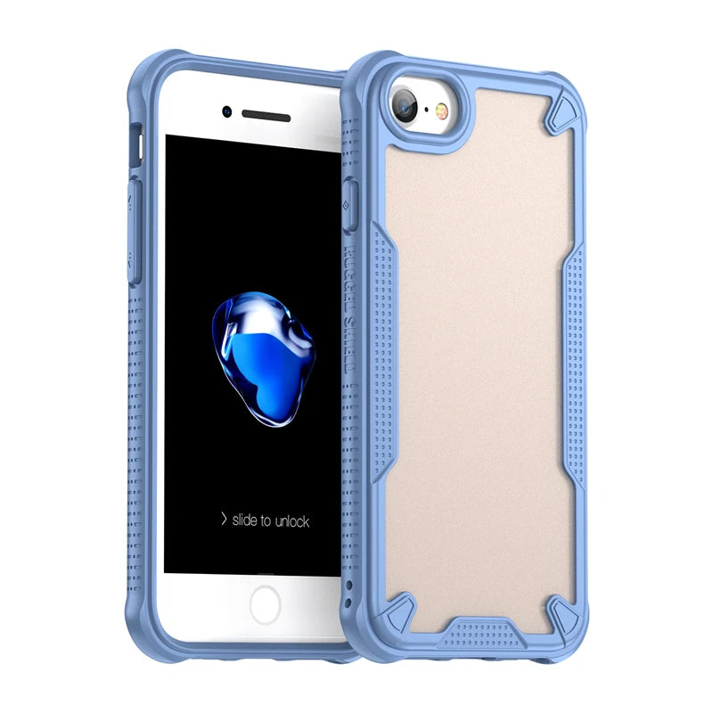 Translucent Matte Armor Case For iPhone SE
