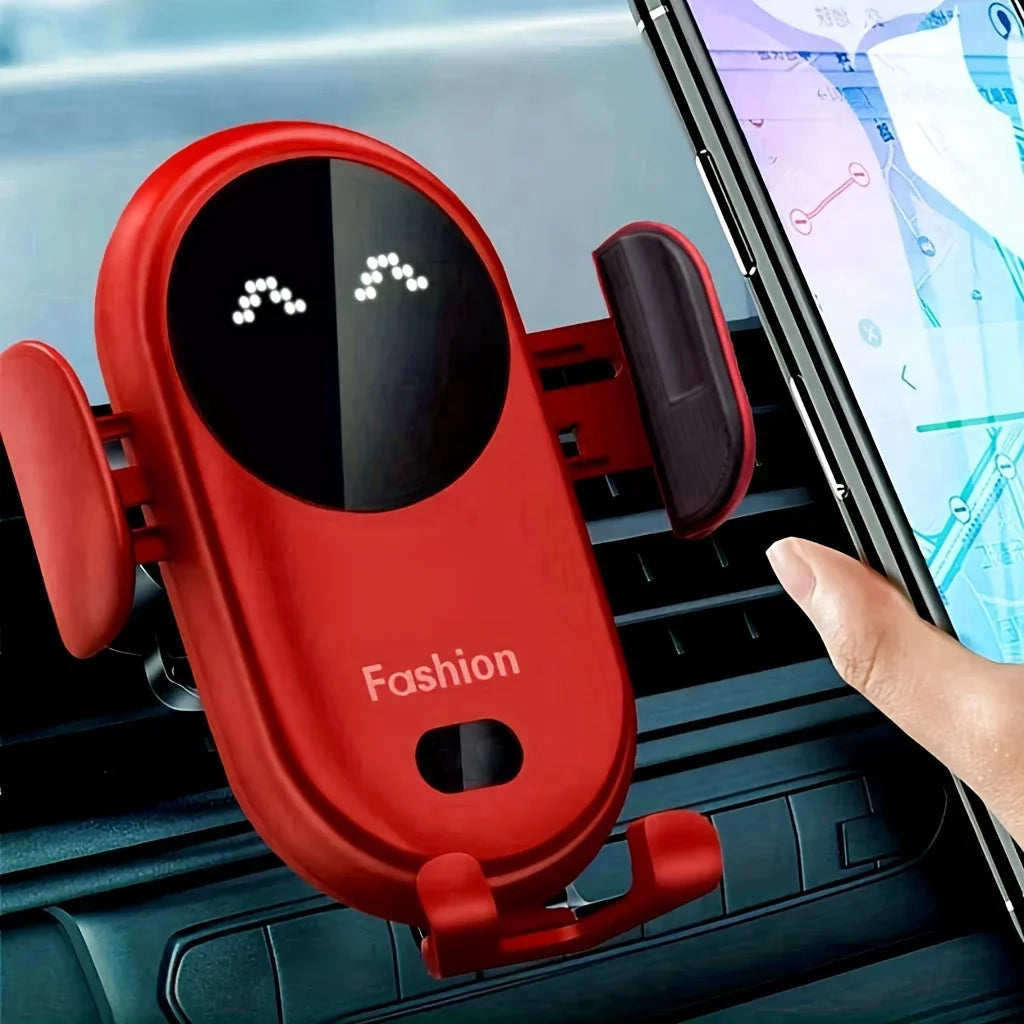 Wireless Car Charger Mount – Air Vent Phone Holder with Infrared Auto-Clamp Fast Charging