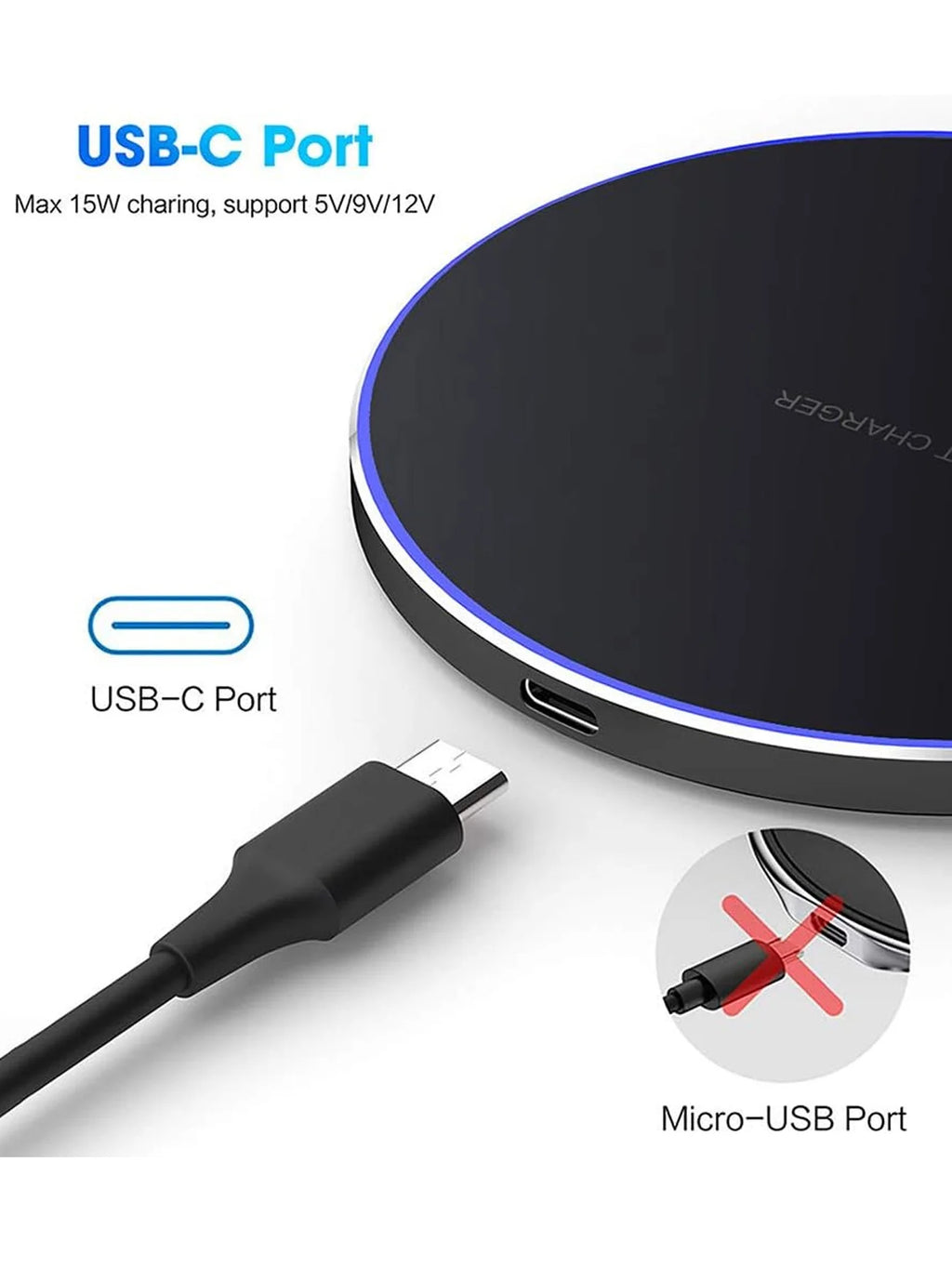 15W Fast Wireless Charger Pad
