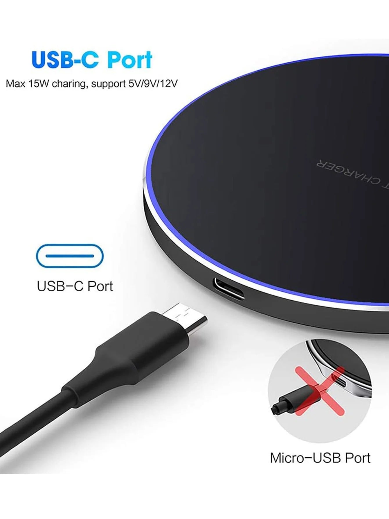 15W Fast Wireless Charger Pad