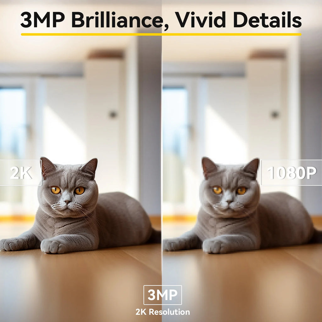 Smart WiFi Baby & Pet Camera 2K 360° | מצלמת תינוקות/חיות חכמה 2K 360°