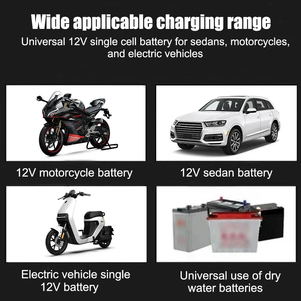 Car Battery Charger 12V 2A 220V Power Puls Repair Charger