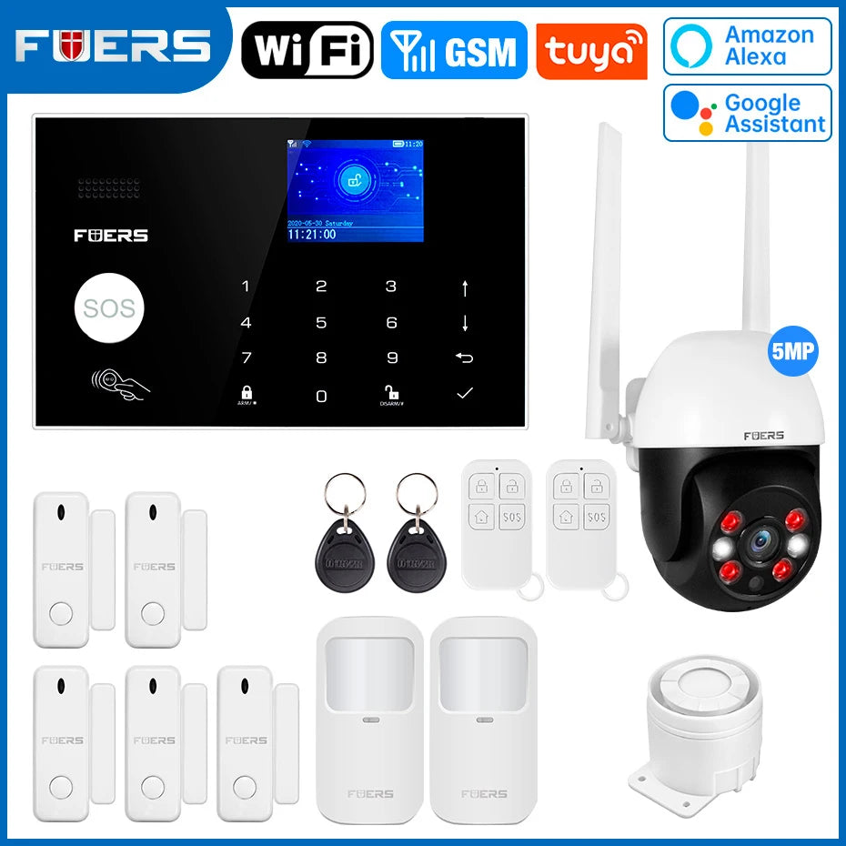 Smart WiFi GSM Home Alarm System Tuya | מערכת אזעקה ביתית WiFi GSM חכמה