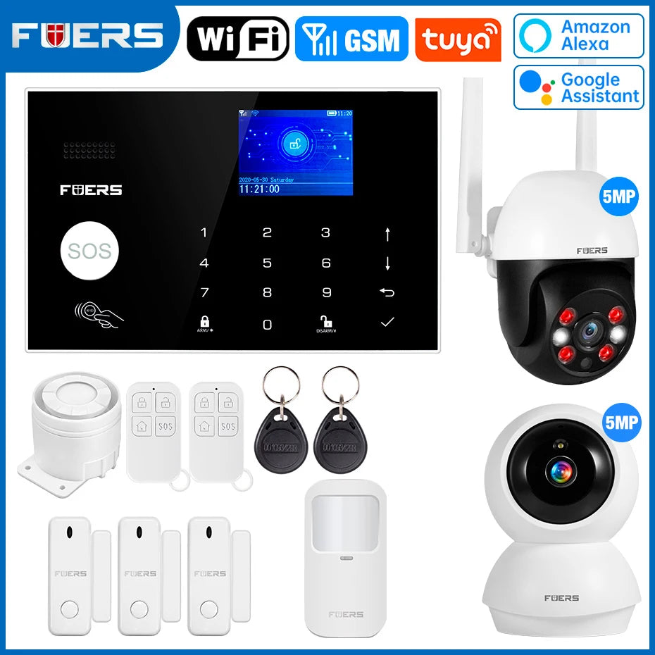 Smart WiFi GSM Home Alarm System Tuya | מערכת אזעקה ביתית WiFi GSM חכמה