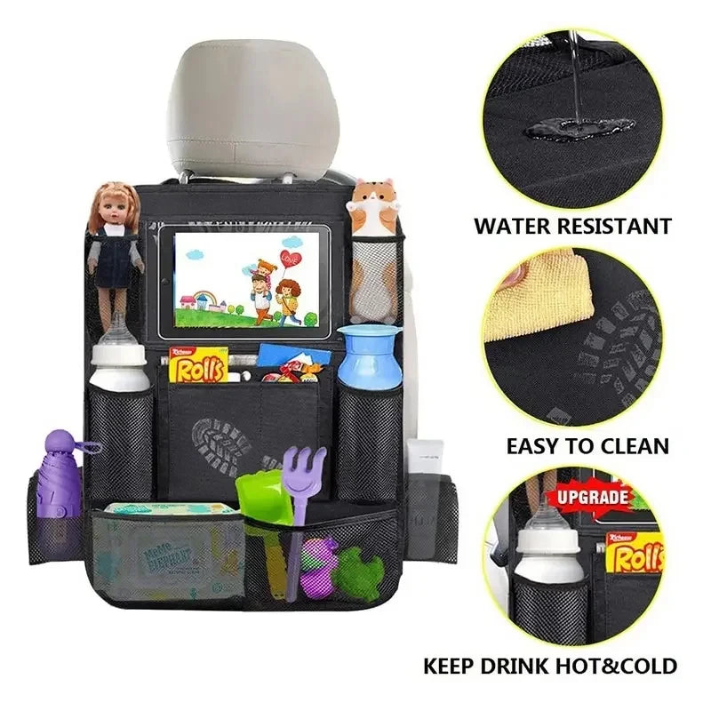Car Seat Organizer with Tablet Holder