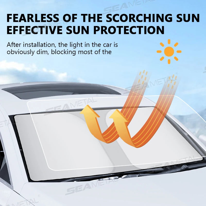 Car Windshield Sun Shade Cover Foldable UV Block