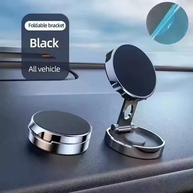 Round Foldable Magnetic Car Phone Holder 360° | מעמד עיגול מתקפל 360°