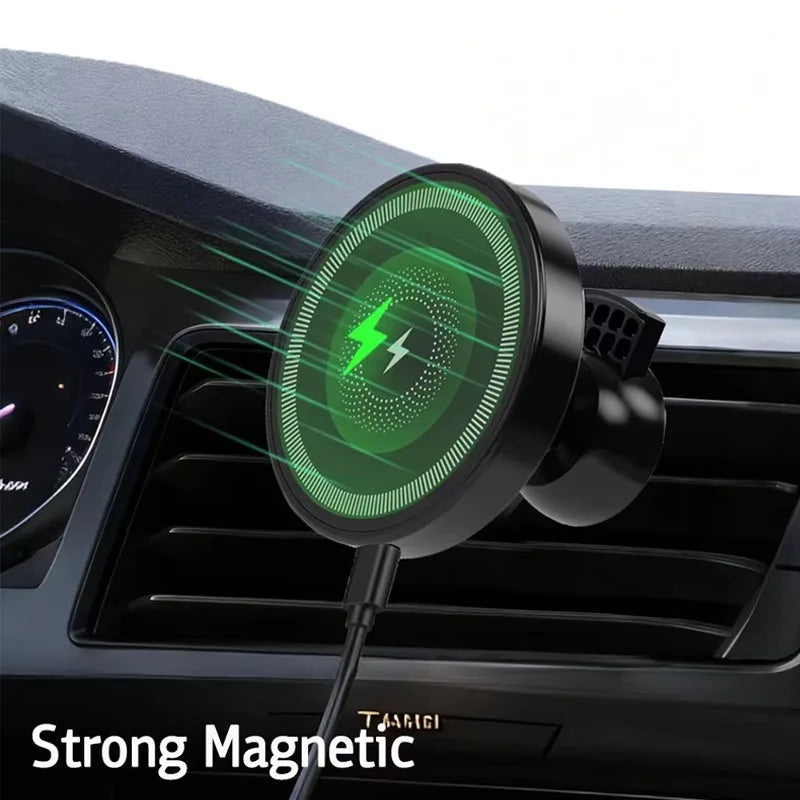 MagSafe Car Wireless Charger 30W Air Vent | מטען אלחוטי MagSafe 30W לפתח מזגן