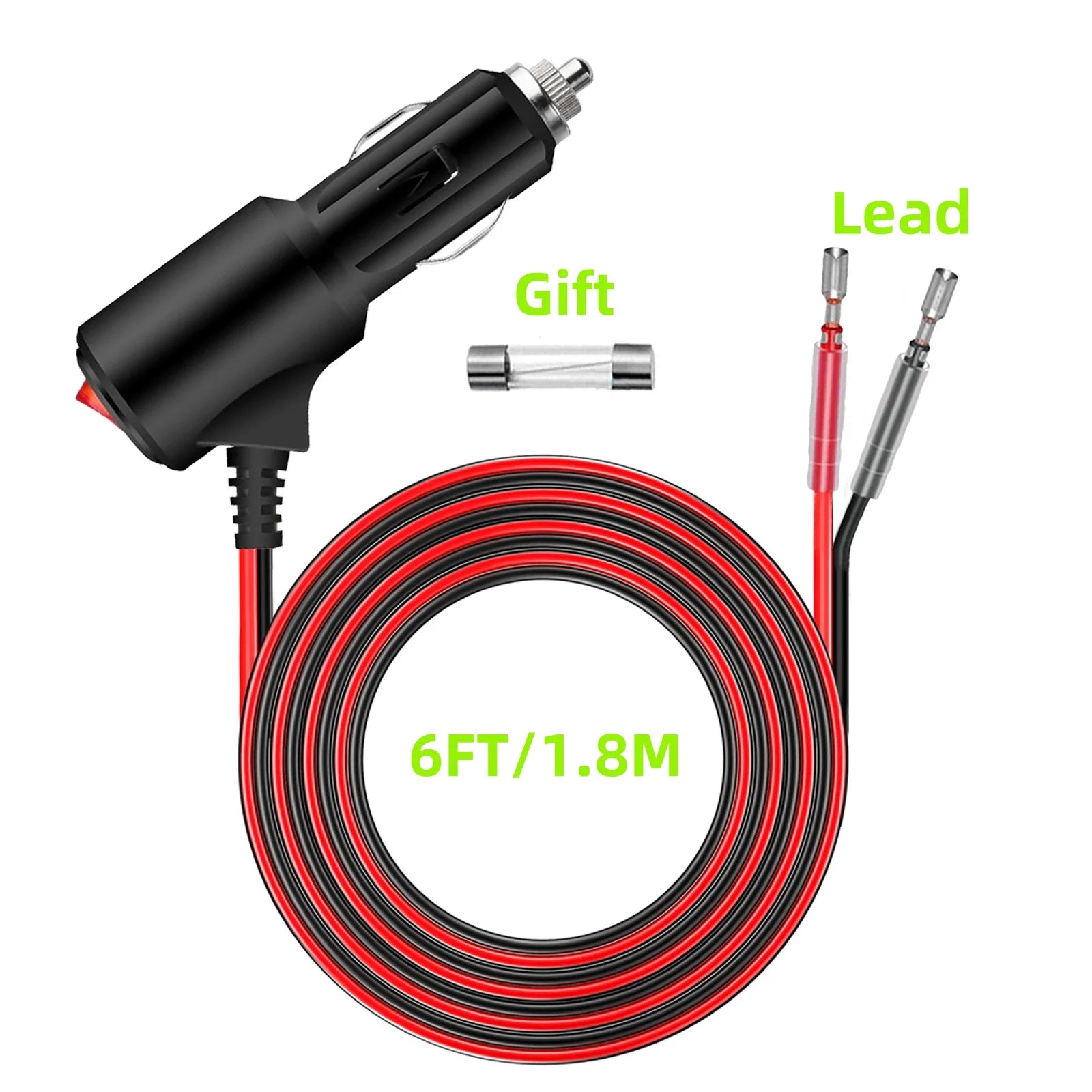 Car Cigarette Lighter Extension Cord 12V | כבל הארכה לשקע הסיגרייה 12V