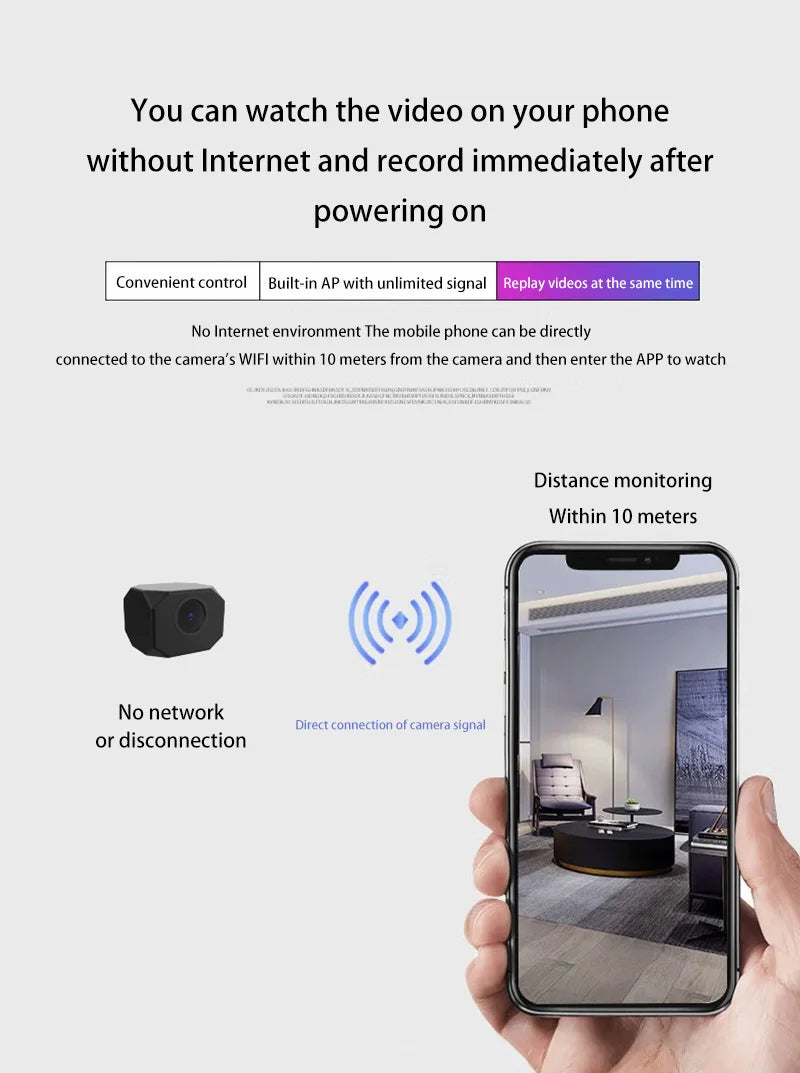 4K WiFi Security Camera Indoor Wireless Mini Home IP Camera