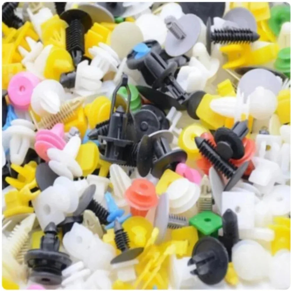 Universal Car Fastener Clips Kit – 100/200/500pcs Mixed Bumper & Door Trim Rivets (30 Types)