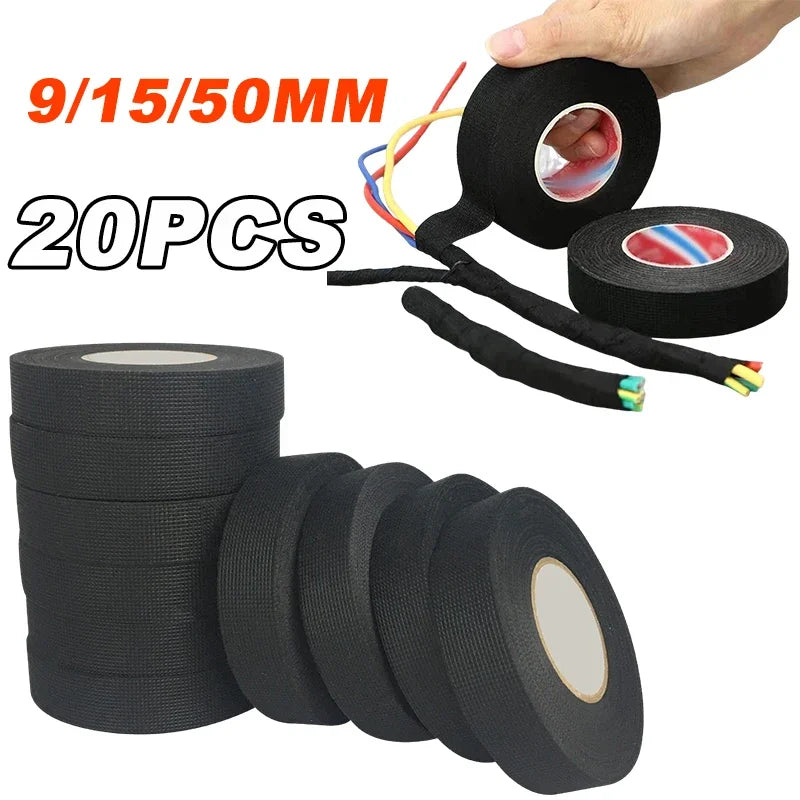 Electrical Insulating Tape – Heat Resistant Car Wiring Harness Tape (9/15/50mm)