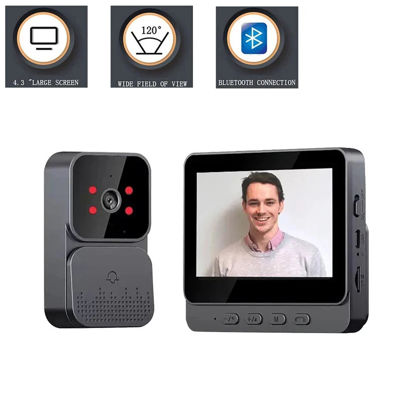 Smart WiFi Video Intercom Doorbell 4.3" HD | דלתון אינטרקום חכם 4.3" HD