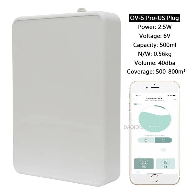 Smart Aroma Diffuser 500ML Waterless Professional | מפזר ריח מקצועי 500ML
