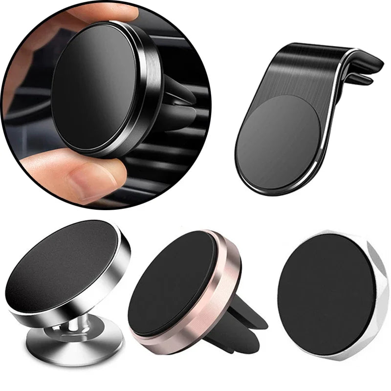 Mini Metal Magnetic Car Phone Holder Vent Clip | מעמד מיני מתכתי מגנטי לפתח מזגן