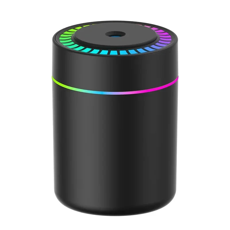 Mini USB Car Air Humidifier – Aroma Essential Oil Diffuser with LED Mist Light