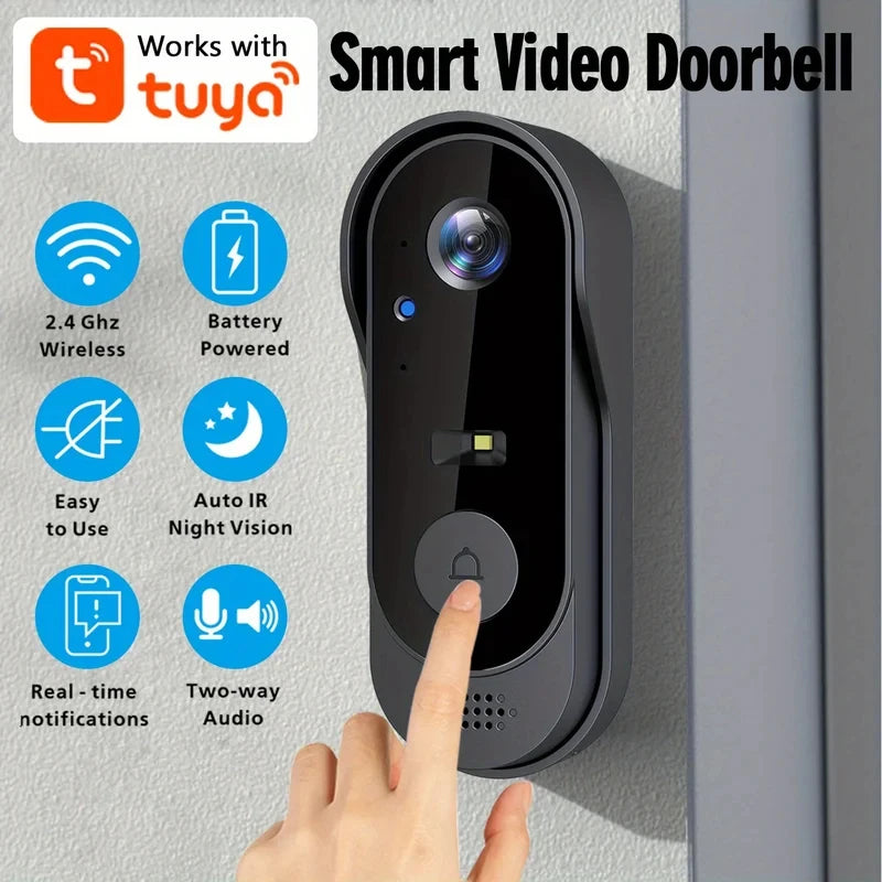 Tuya Smart Video Doorbell WiFi 1080P | דלתון חכם Tuya WiFi 1080P