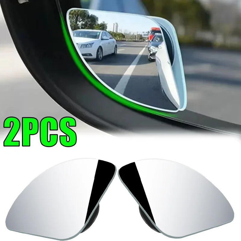 SEAMETAL 2PCS Car Blind Spot Mirror – Wide Angle Convex Rearview Auxiliary Mirrors HD Safety Upgrade