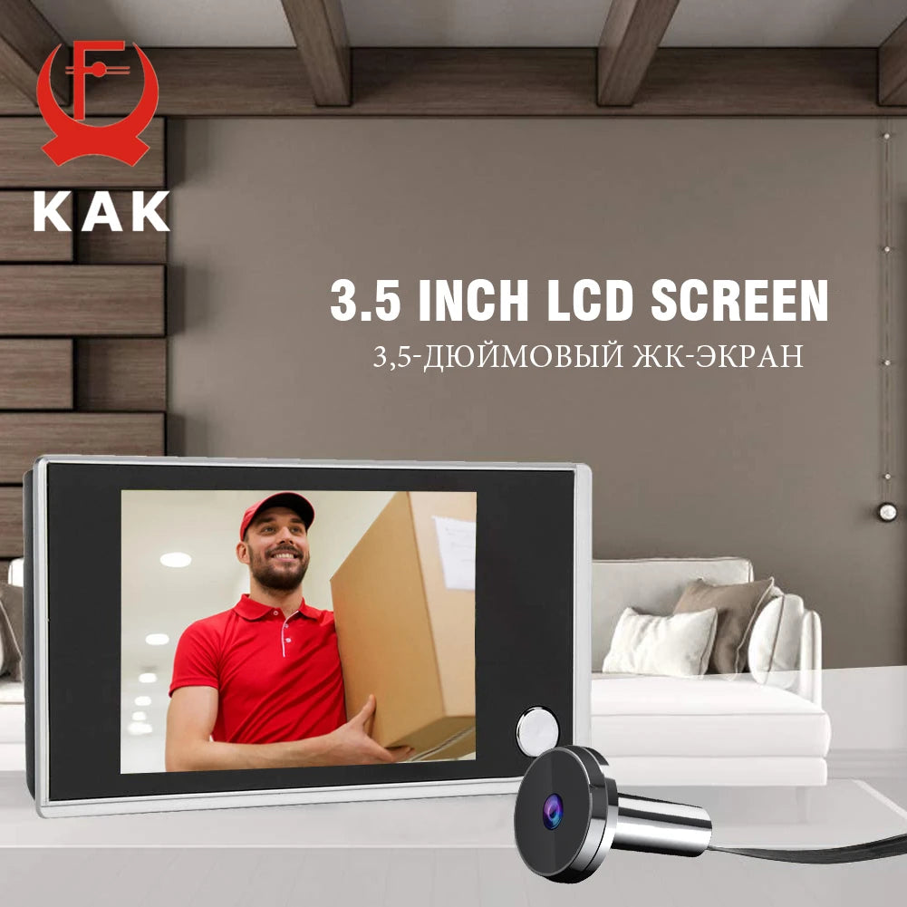 Digital Door Peephole Camera 3.5" HD 120° | צופייה דיגיטלית לדלת 3.5" HD