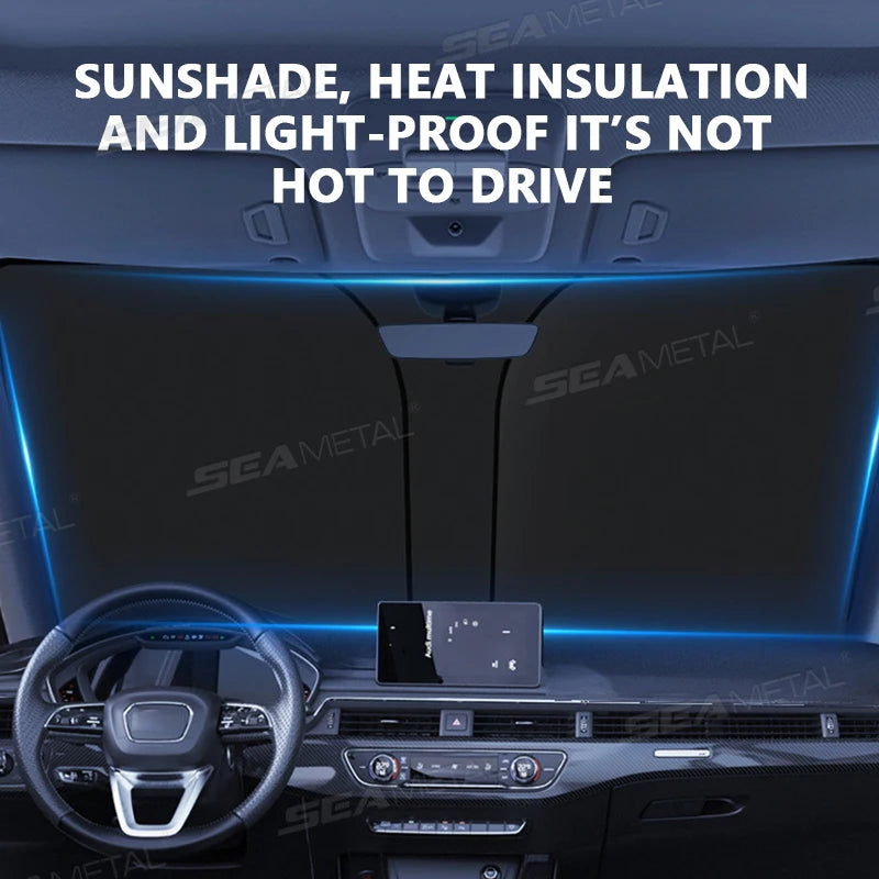 Car Windshield Sun Shade Cover Foldable UV Block