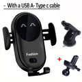 Wireless Car Charger Mount – Air Vent Phone Holder with Infrared Auto-Clamp Fast Charging