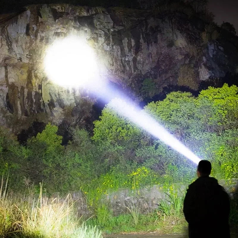 LED Headlamp Flashlight – Rechargeable Outdoor Headlight for Night Fishing & Camping