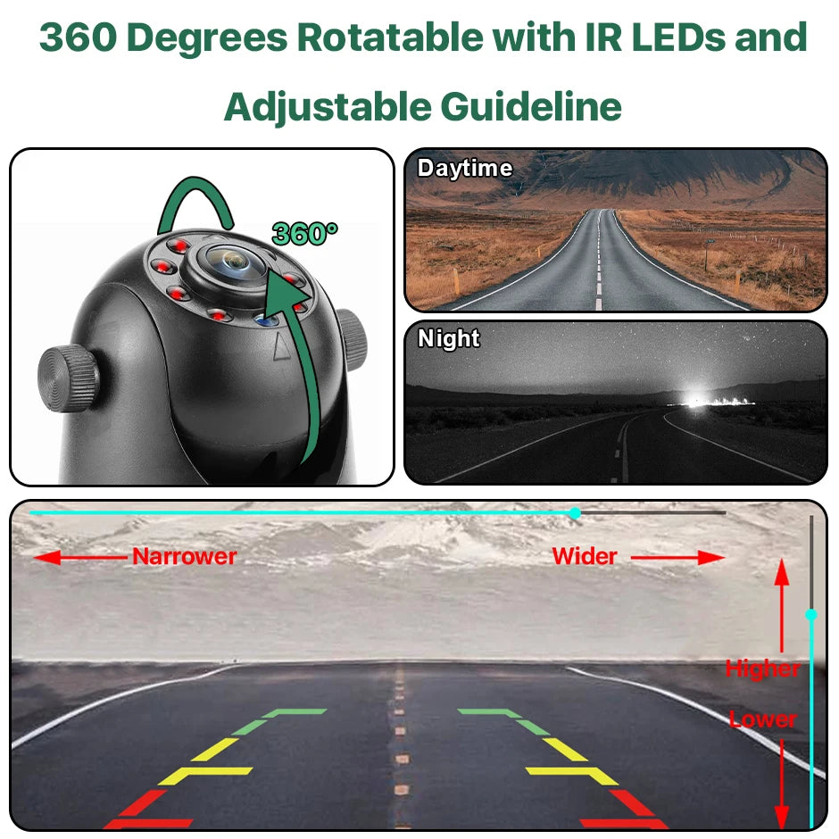 Wireless Rear View Camera 5G WiFi Night Vision | מצלמת רוורס אלחוטית 5G WiFi