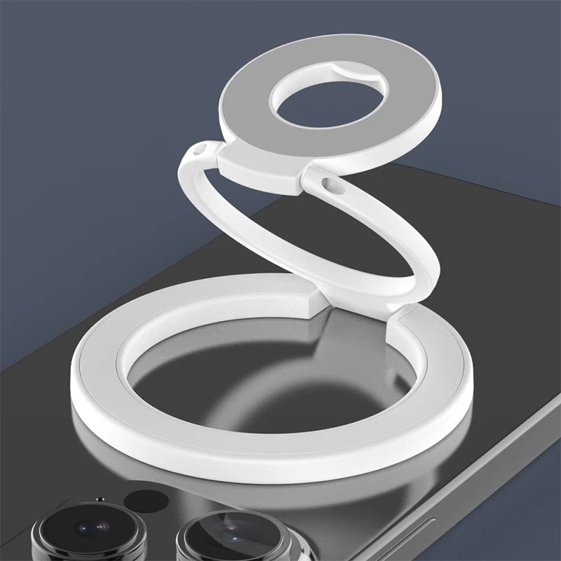 For MagSafe Double Sided Magnetic Phone Ring Holder Portable Folding Cellphone Stand Accessory Grip Bracket Support For iPhone