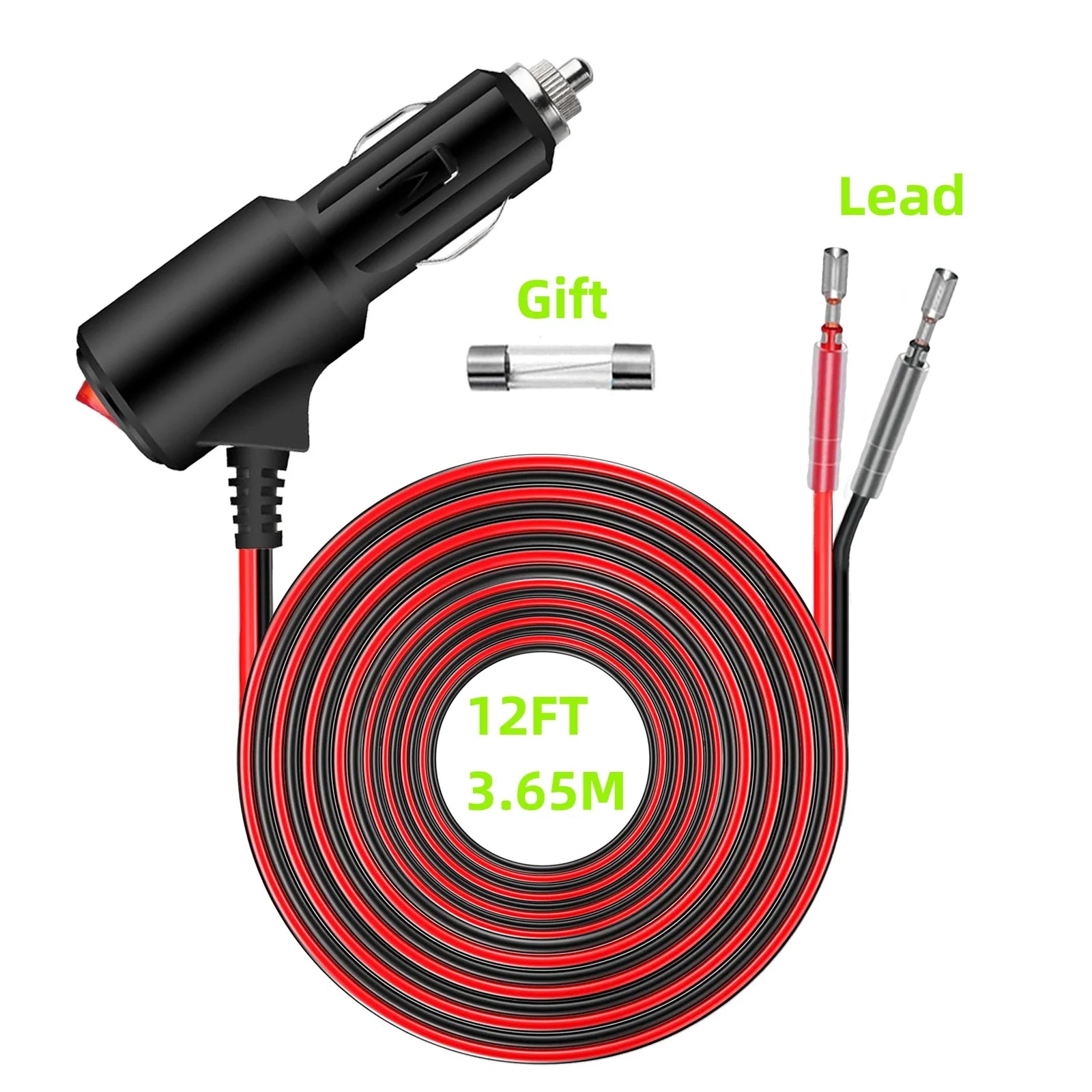 Car Cigarette Lighter Extension Cord 12V | כבל הארכה לשקע הסיגרייה 12V
