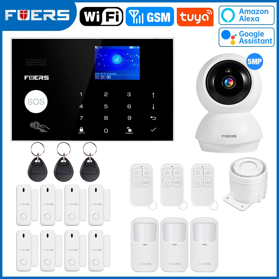 Smart WiFi GSM Home Alarm System Tuya | מערכת אזעקה ביתית WiFi GSM חכמה