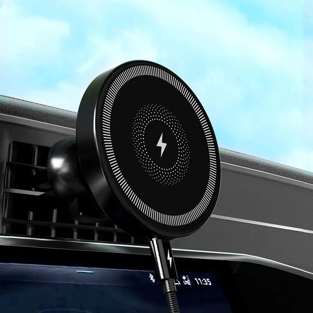 MagSafe Car Wireless Charger 30W Air Vent | מטען אלחוטי MagSafe 30W לפתח מזגן