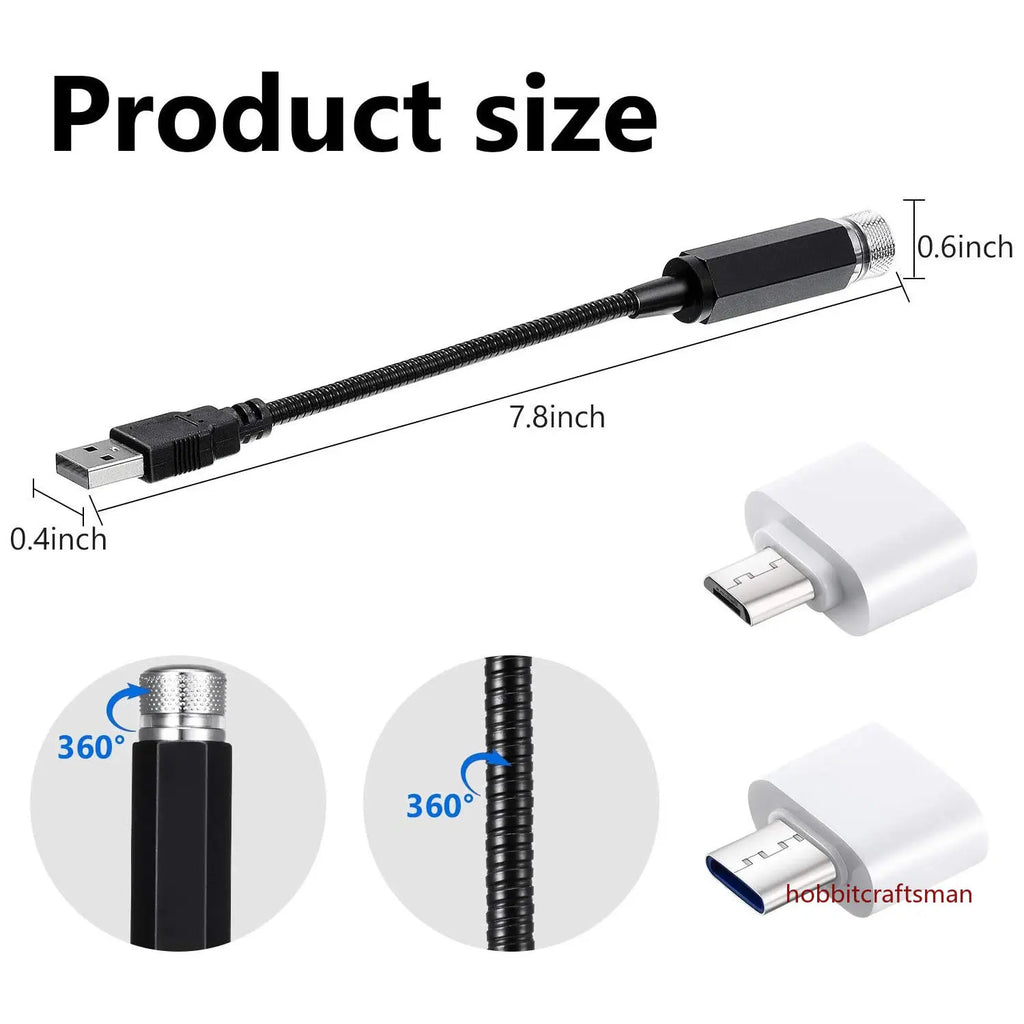Mini LED Car Star Roof Light Projector