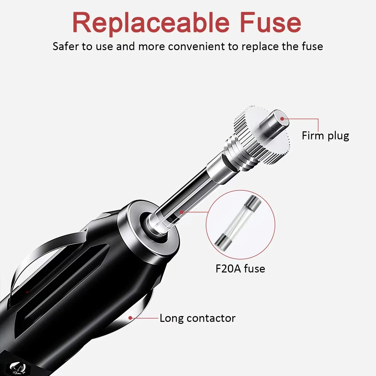 Car male plug cigarette lighter socket adapter power cord crocodile clip 12/24V male plug adapter power cord extender