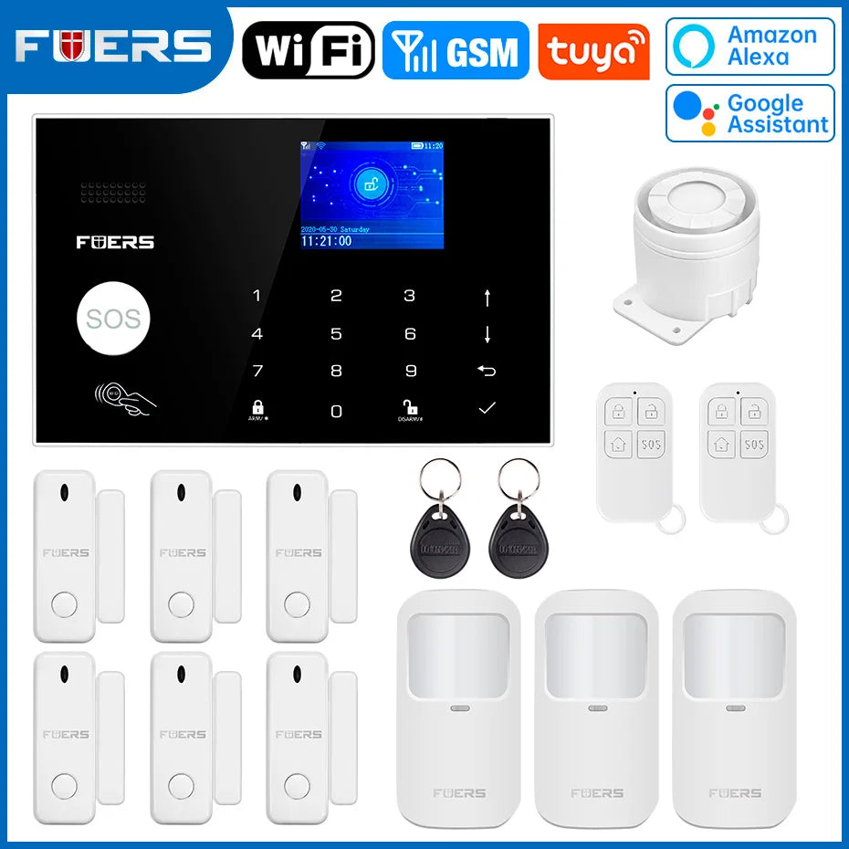 Smart WiFi GSM Home Alarm System Tuya | מערכת אזעקה ביתית WiFi GSM חכמה