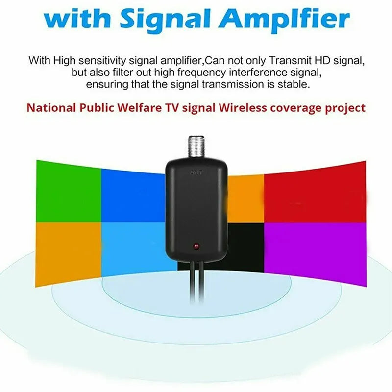 4K Indoor TV Digital Box Antenna HD HDTV Antena DVB-T/T2 DVBT2 Cable TV Antena 5000 Miles UHF VHF DTV Antennas Aerial For Car RV