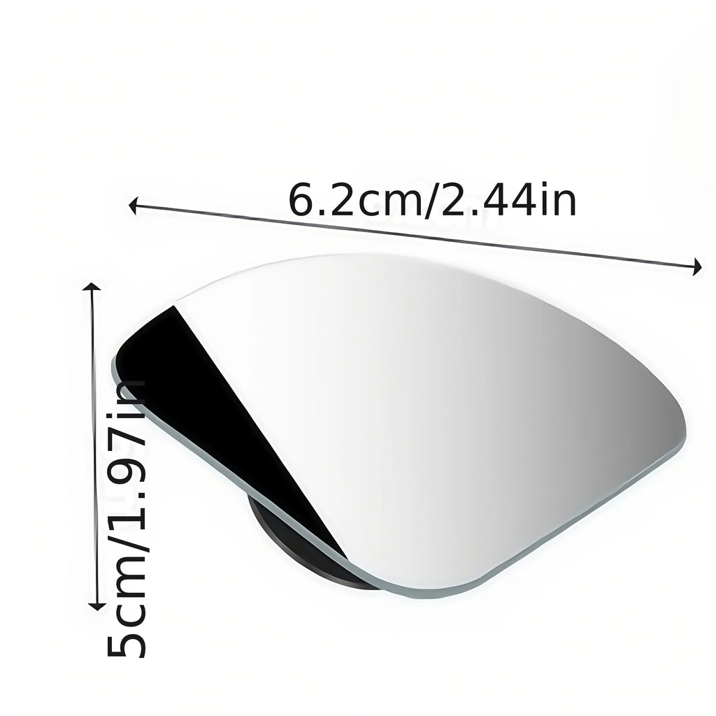 SEAMETAL 2PCS Car Blind Spot Mirror – Wide Angle Convex Rearview Auxiliary Mirrors HD Safety Upgrade