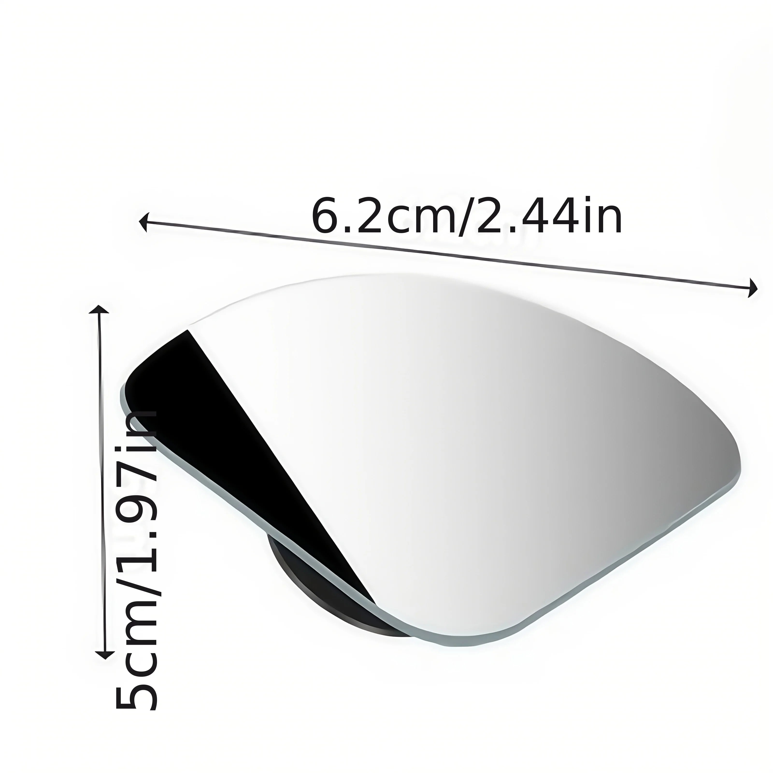 SEAMETAL 2PCS Car Blind Spot Mirror – Wide Angle Convex Rearview Auxiliary Mirrors HD Safety Upgrade