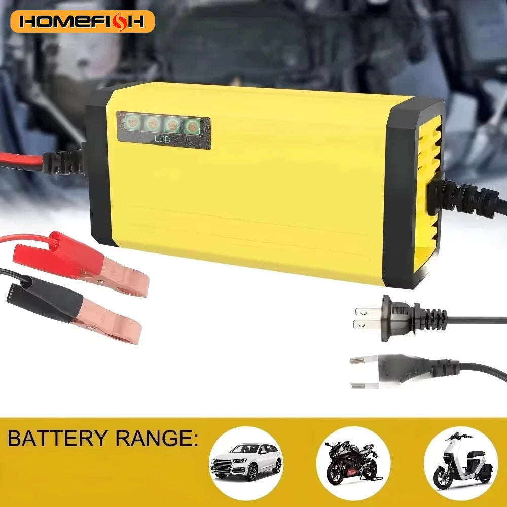 Car Battery Charger 12V 2A 220V Power Puls Repair Charger