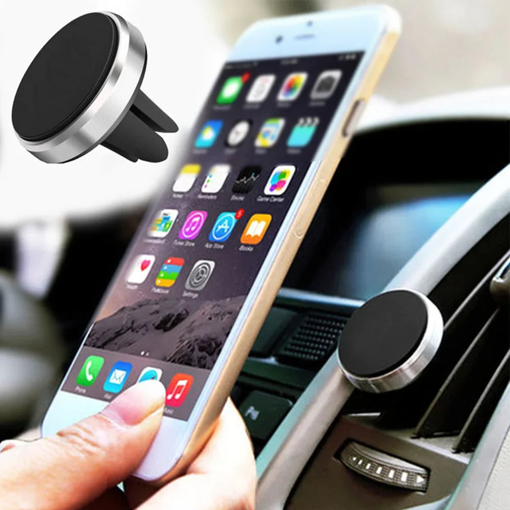 Mini Metal Magnetic Car Phone Holder Vent Clip | מעמד מיני מתכתי מגנטי לפתח מזגן