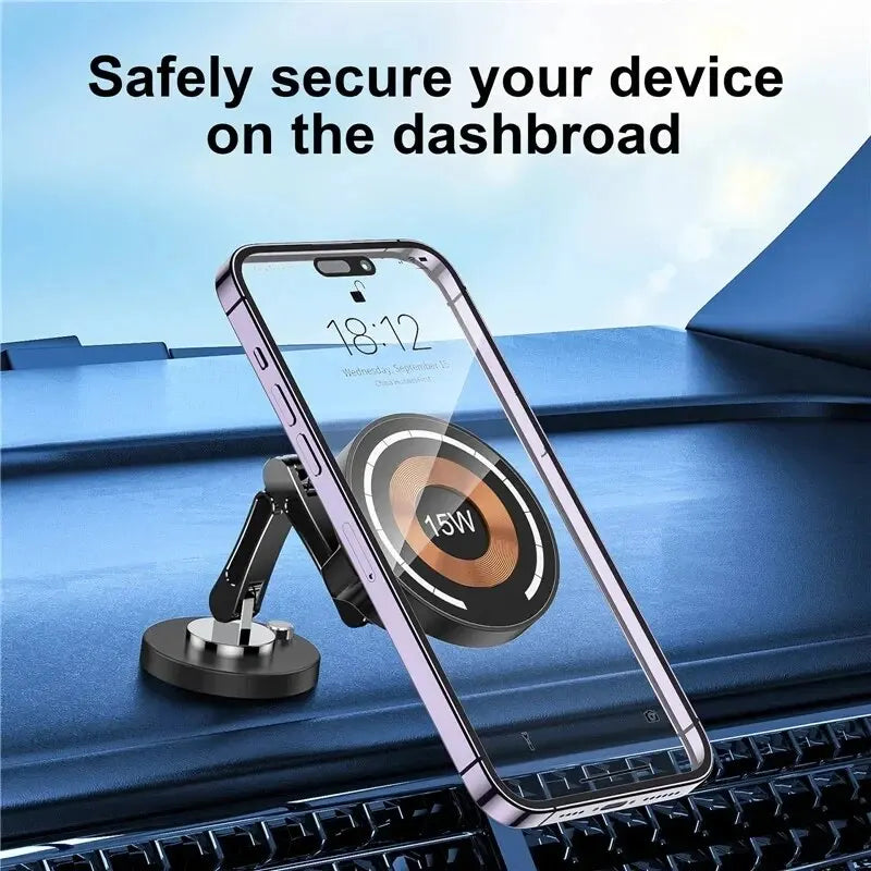 Magnetic Car Wireless Charger Stand | מעמד טעינה אלחוטית מגנטית לרכב