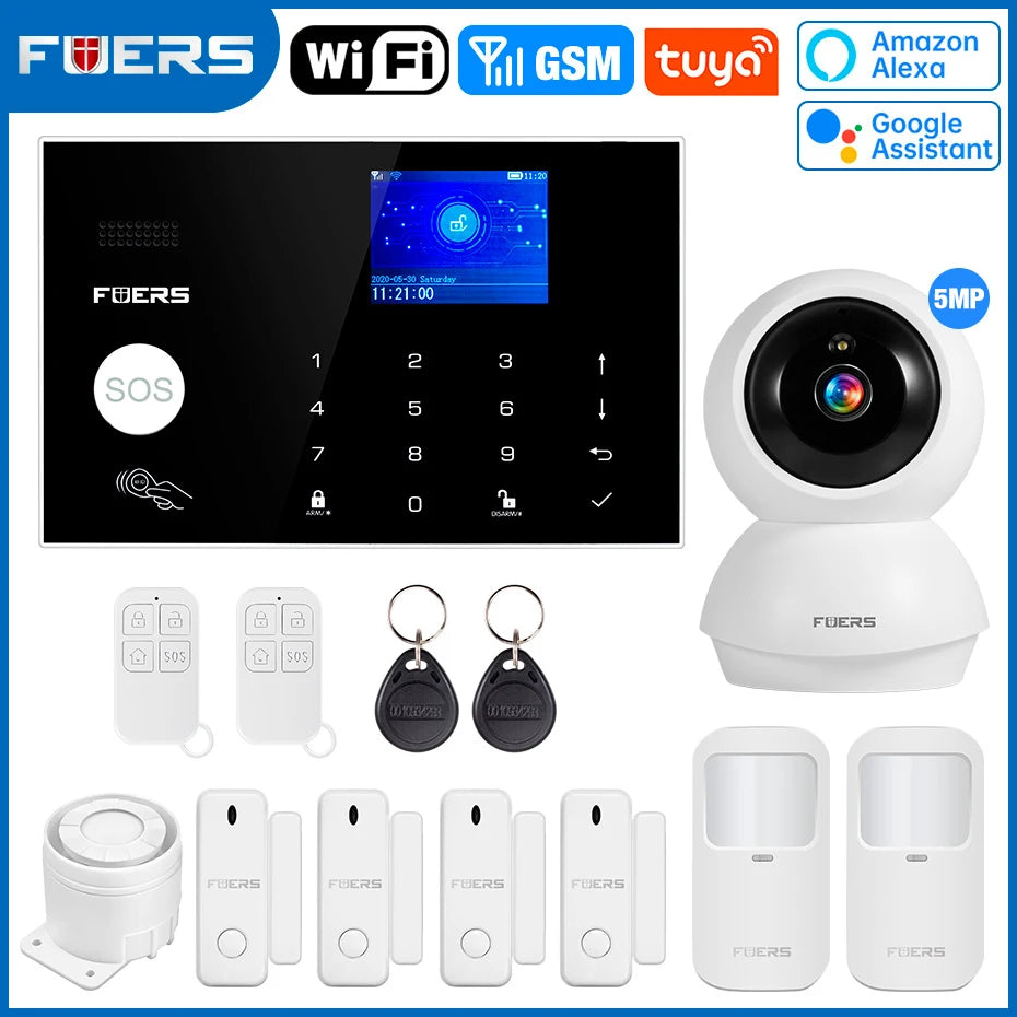 Smart WiFi GSM Home Alarm System Tuya | מערכת אזעקה ביתית WiFi GSM חכמה