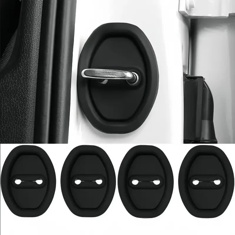 4PCS Car Door Lock Rubber Protector – Anti-Collision Shock Absorption Pads for GM Vehicles