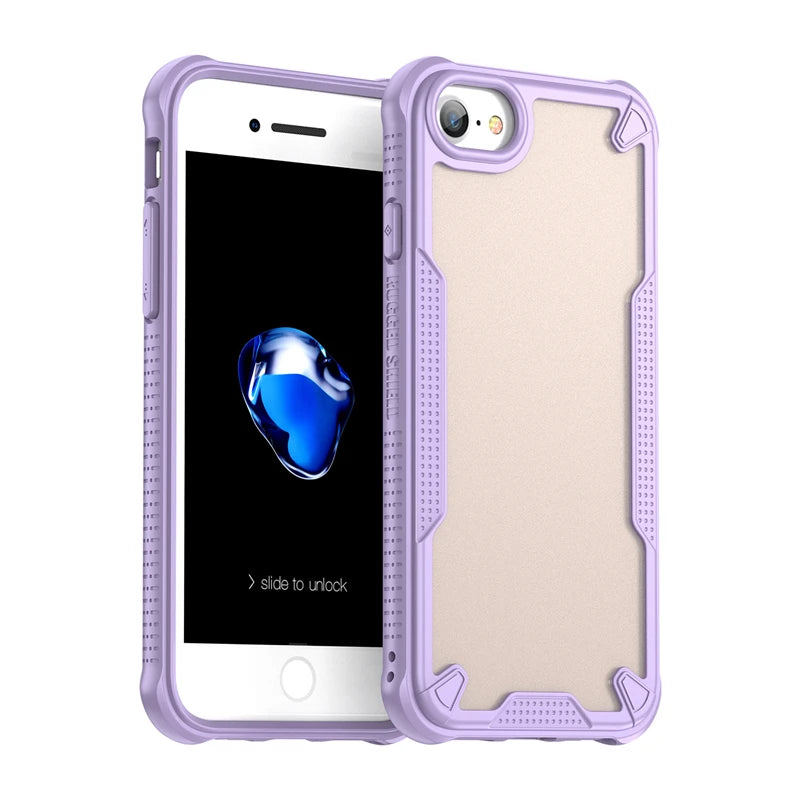 Translucent Matte Armor Case For iPhone SE