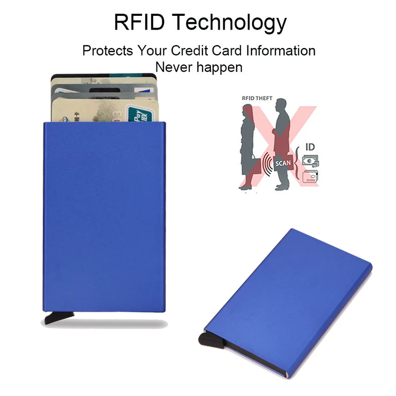 RFID Smart Wallet Metal Slim Pop-Up | ארנק מתכתי דק RFID פופ-אפ